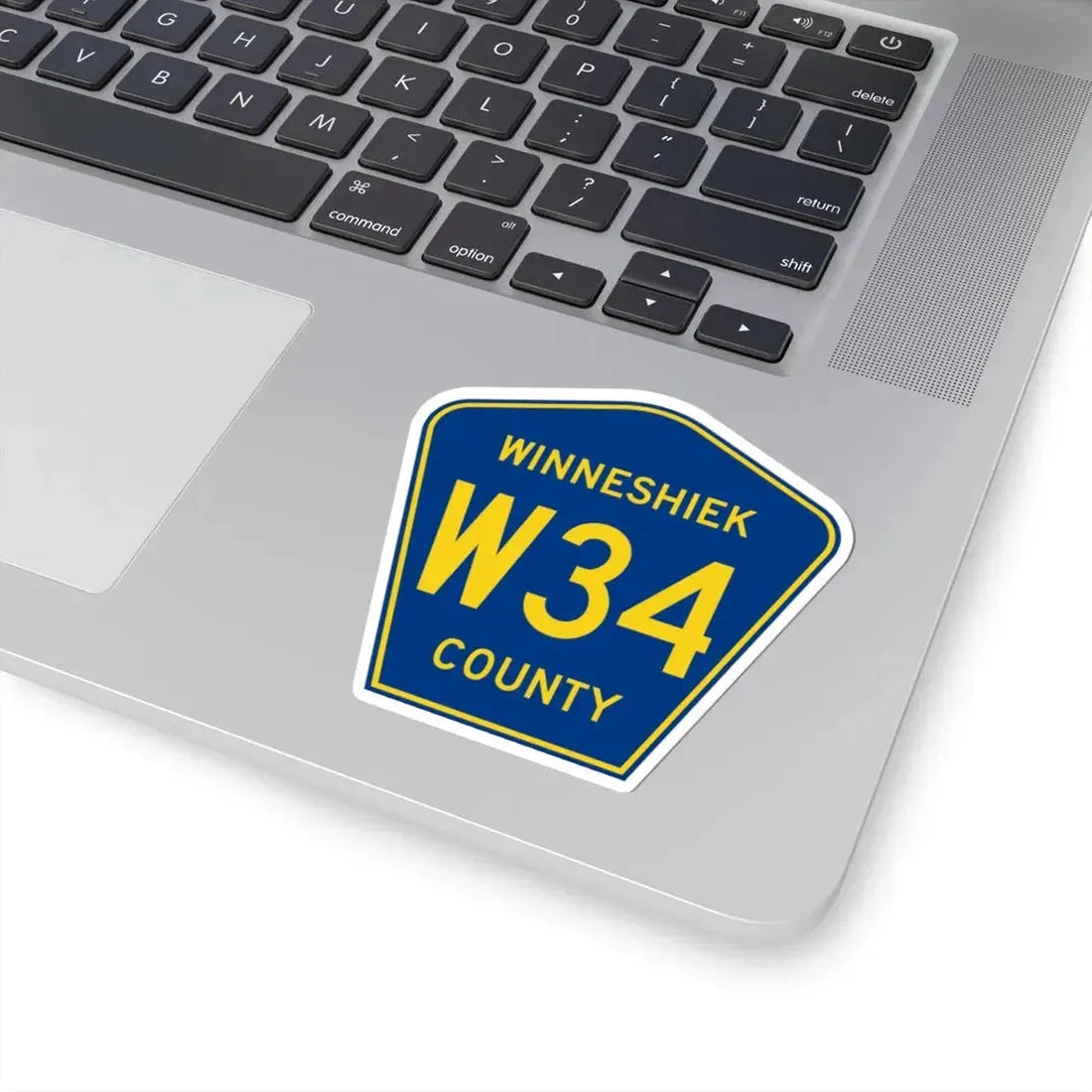 Winneshiek County Route W34 IA (Iowa) (Road Sign) STICKER Vinyl Kiss-Cut Decal - The Sticker Space
