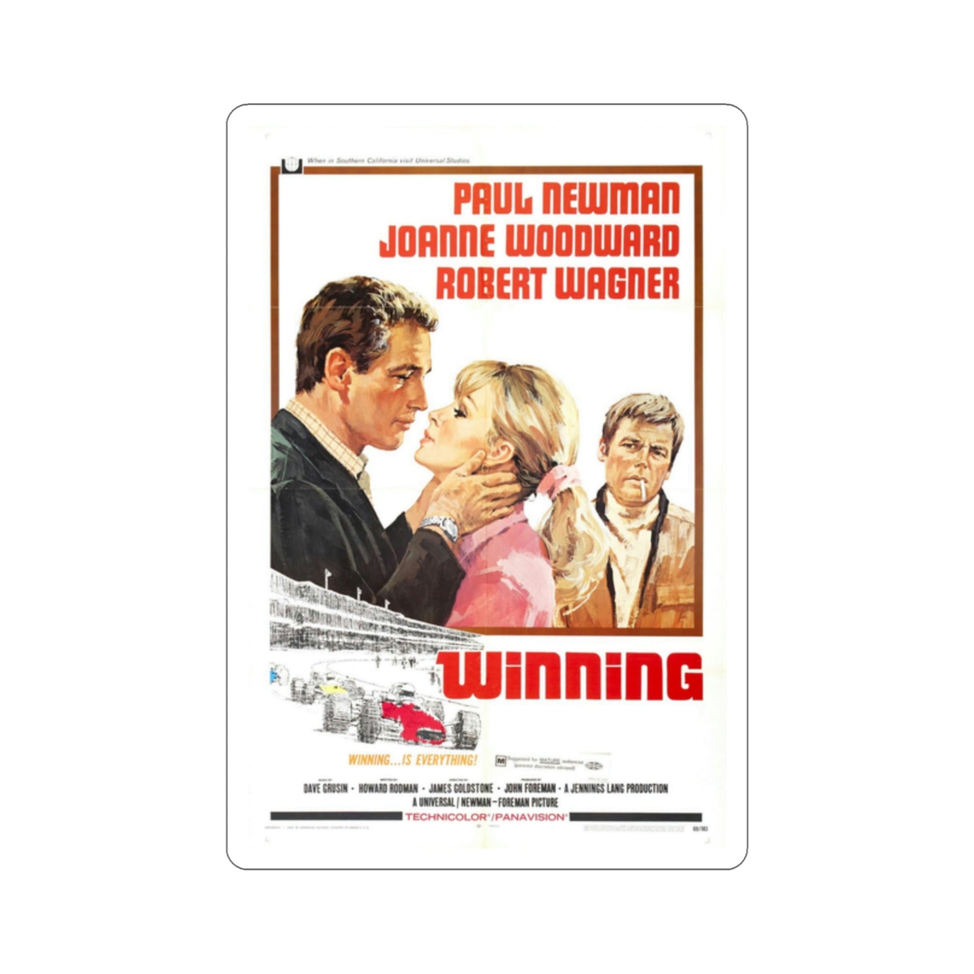 Winning 1969 Movie Poster STICKER Vinyl Die-Cut Decal-2 Inch-The Sticker Space