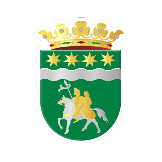 Winsum wapen (Netherlands) (Coat of Arms) STICKER Vinyl Kiss-Cut Decal 2 Inch White - The Sticker Space