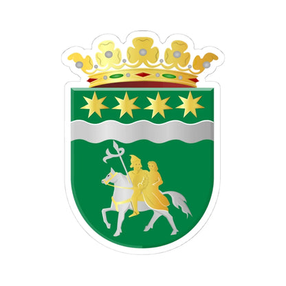 Winsum wapen (Netherlands) (Coat of Arms) STICKER Vinyl Kiss-Cut Decal 4 Inch White - The Sticker Space