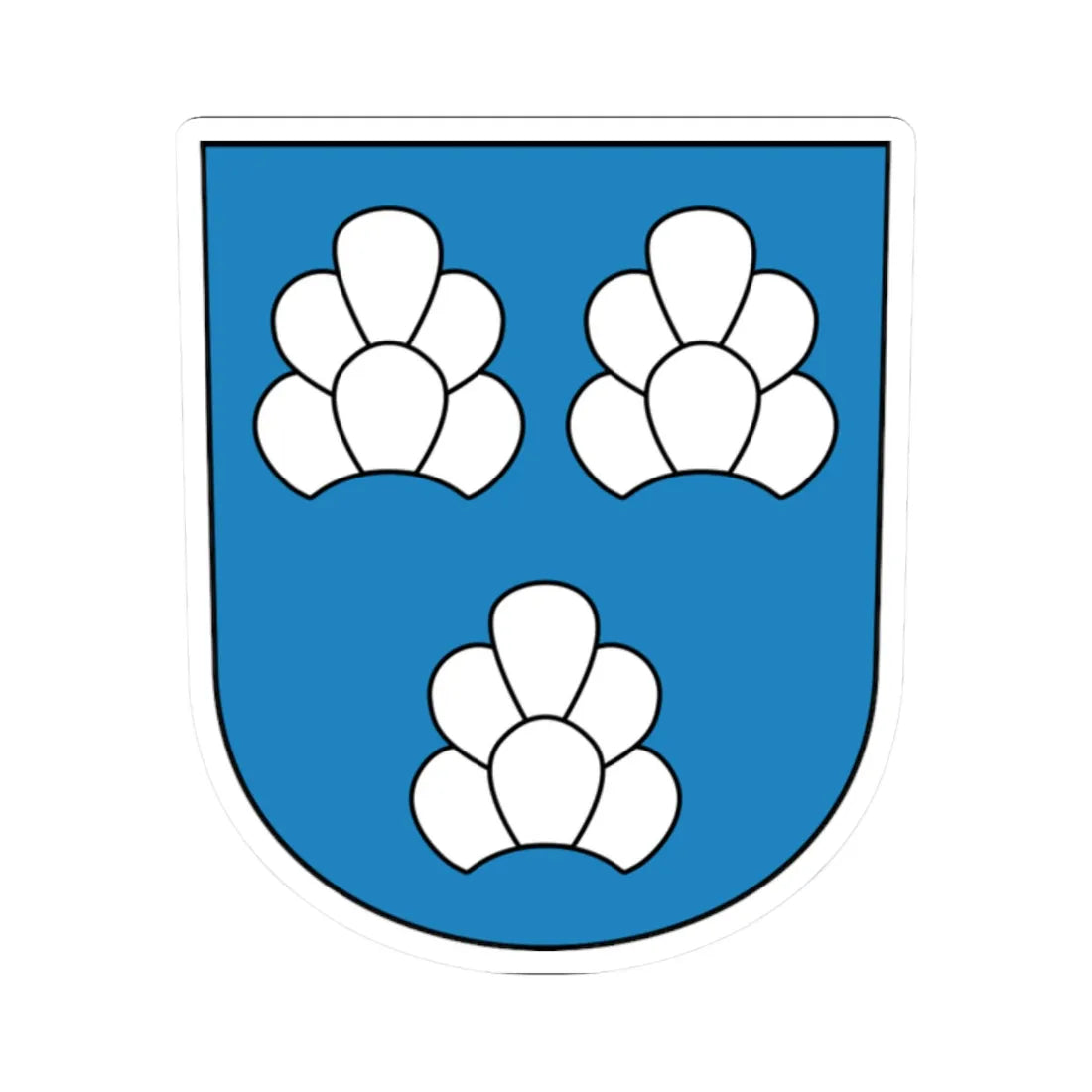 Winterberg coat of arms (Switzerland) (Coat of Arms) STICKER Vinyl Kiss-Cut Decal 2 Inch White - The Sticker Space