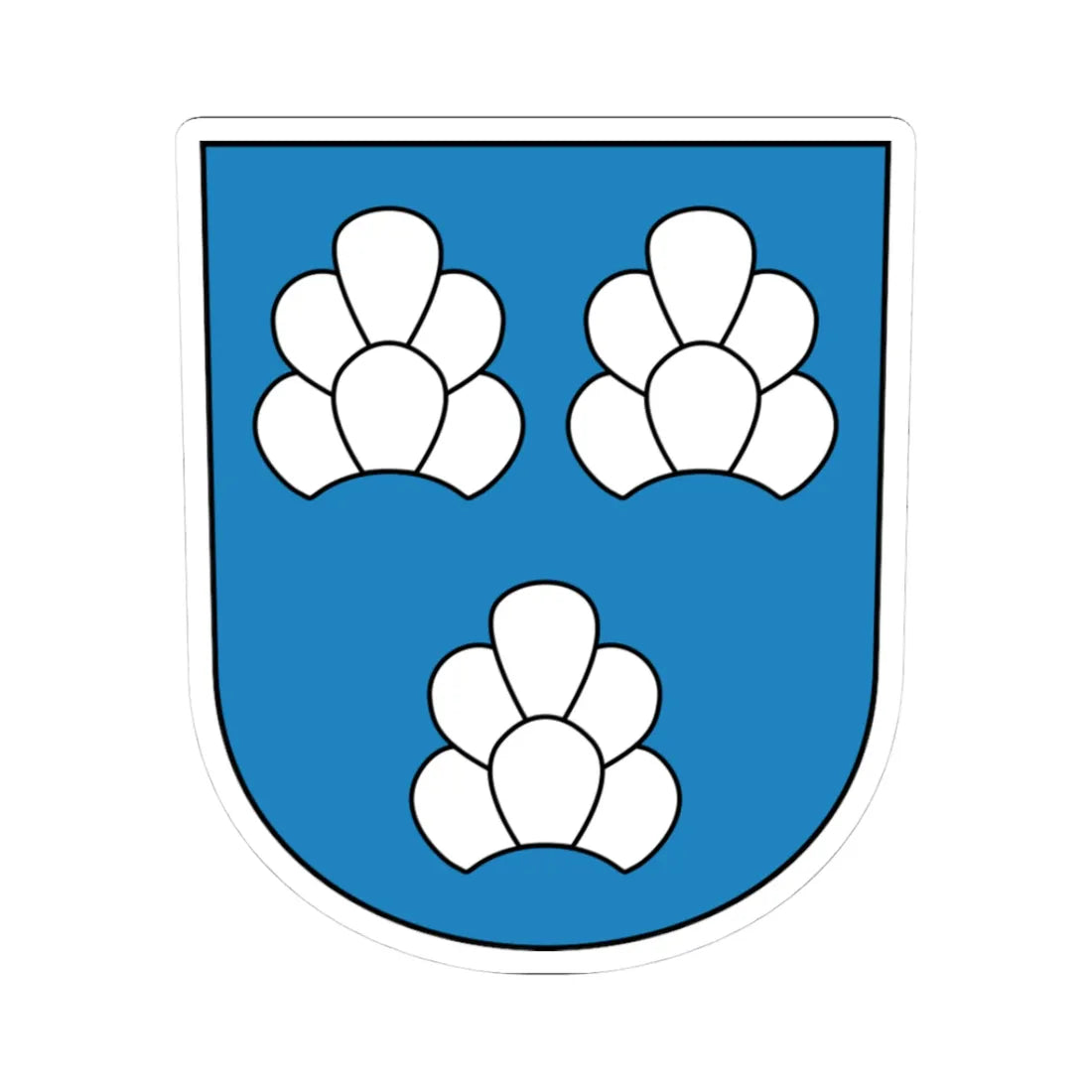 Winterberg coat of arms (Switzerland) (Coat of Arms) STICKER Vinyl Kiss-Cut Decal 3 Inch White - The Sticker Space