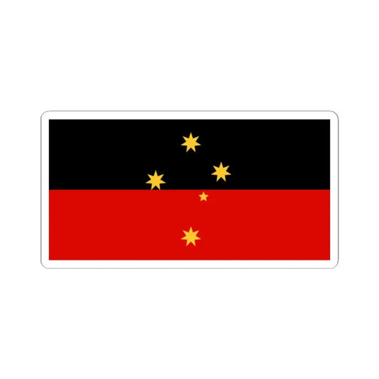 Wiradjuri Aboriginal Flag (Australia) STICKER Vinyl Kiss-Cut Decal 2 Inch White - The Sticker Space