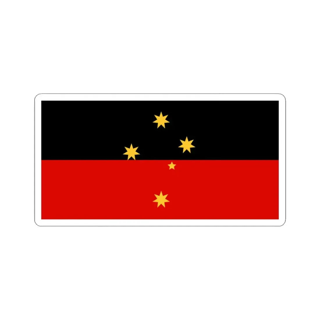 Wiradjuri Aboriginal Flag (Australia) STICKER Vinyl Kiss-Cut Decal 3 Inch White - The Sticker Space