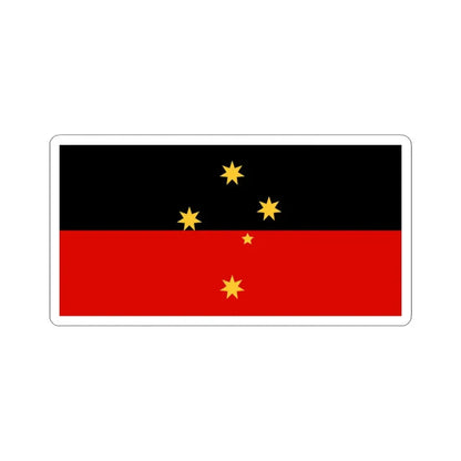 Wiradjuri Aboriginal Flag (Australia) STICKER Vinyl Kiss-Cut Decal 3 Inch White - The Sticker Space
