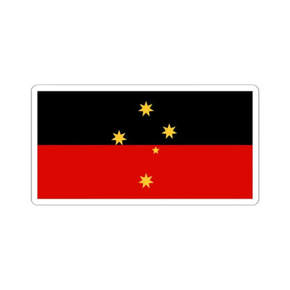 Wiradjuri Aboriginal Flag (Australia) STICKER Vinyl Kiss-Cut Decal 4 Inch White - The Sticker Space
