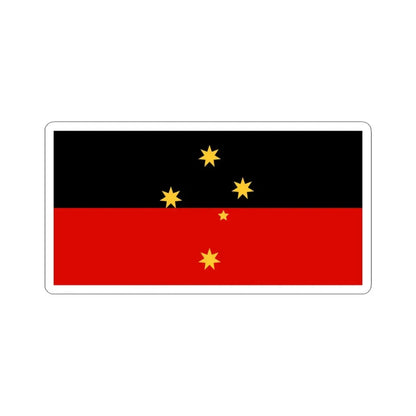 Wiradjuri Aboriginal Flag (Australia) STICKER Vinyl Kiss-Cut Decal 6 Inch White - The Sticker Space