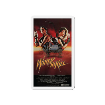 WIRED TO KILL (BOOBY TRAP) 1986 Movie Poster - Refrigerator Magnet 5 Inch - The Sticker Space