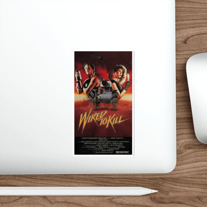 WIRED TO KILL (BOOBY TRAP) 1986 Movie Poster STICKER Vinyl Die-Cut Decal-The Sticker Space