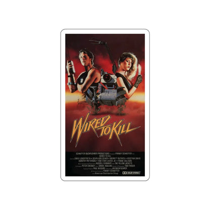WIRED TO KILL (BOOBY TRAP) 1986 Movie Poster STICKER Vinyl Die-Cut Decal 6 Inch - The Sticker Space