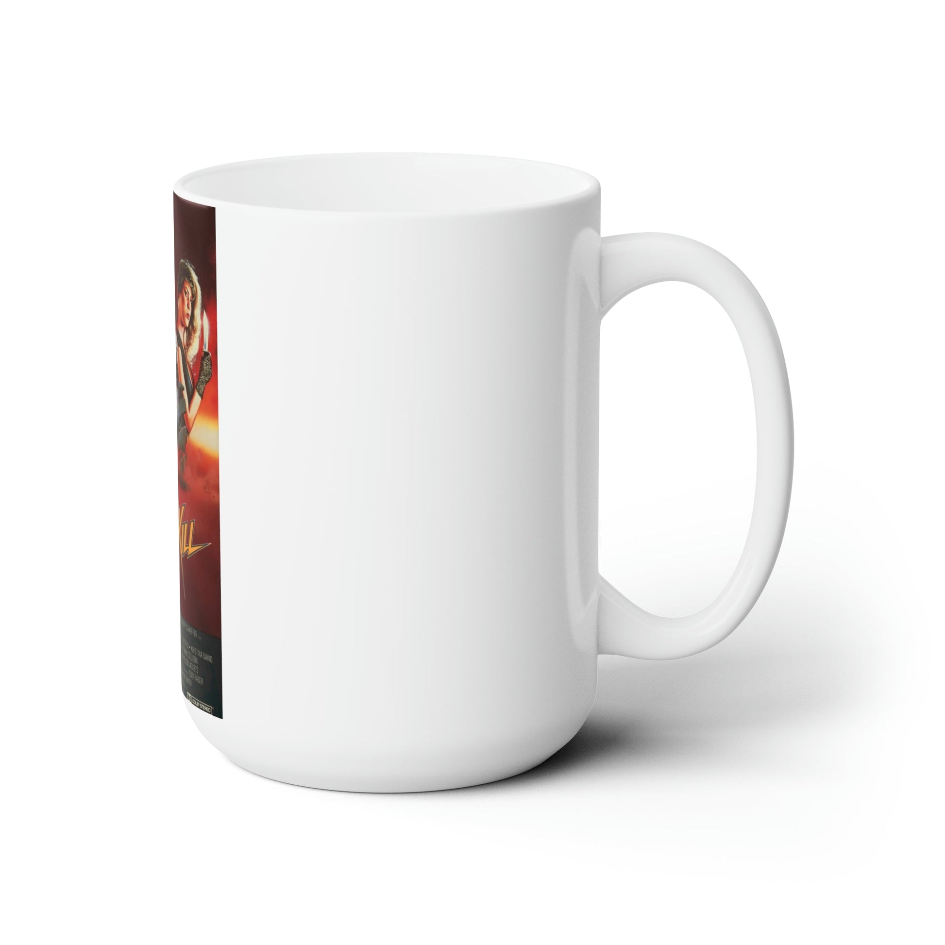 WIRED TO KILL (BOOBY TRAP) 1986 Movie Poster - White Coffee Cup 15oz-15oz-The Sticker Space