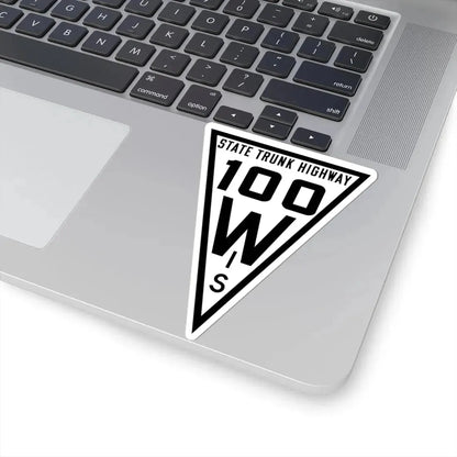 WIS 100 1919 (Wisconsin) (Road Sign) STICKER Vinyl Kiss-Cut Decal - The Sticker Space