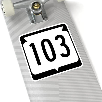 WIS 103 (Wisconsin) (Road Sign) STICKER Vinyl Kiss-Cut Decal - The Sticker Space