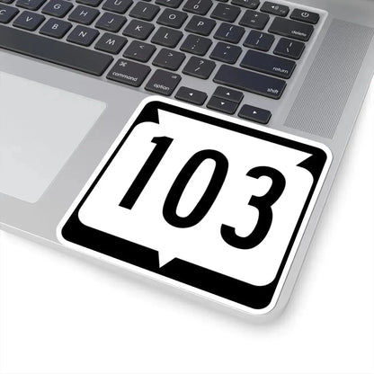 WIS 103 (Wisconsin) (Road Sign) STICKER Vinyl Kiss-Cut Decal - The Sticker Space
