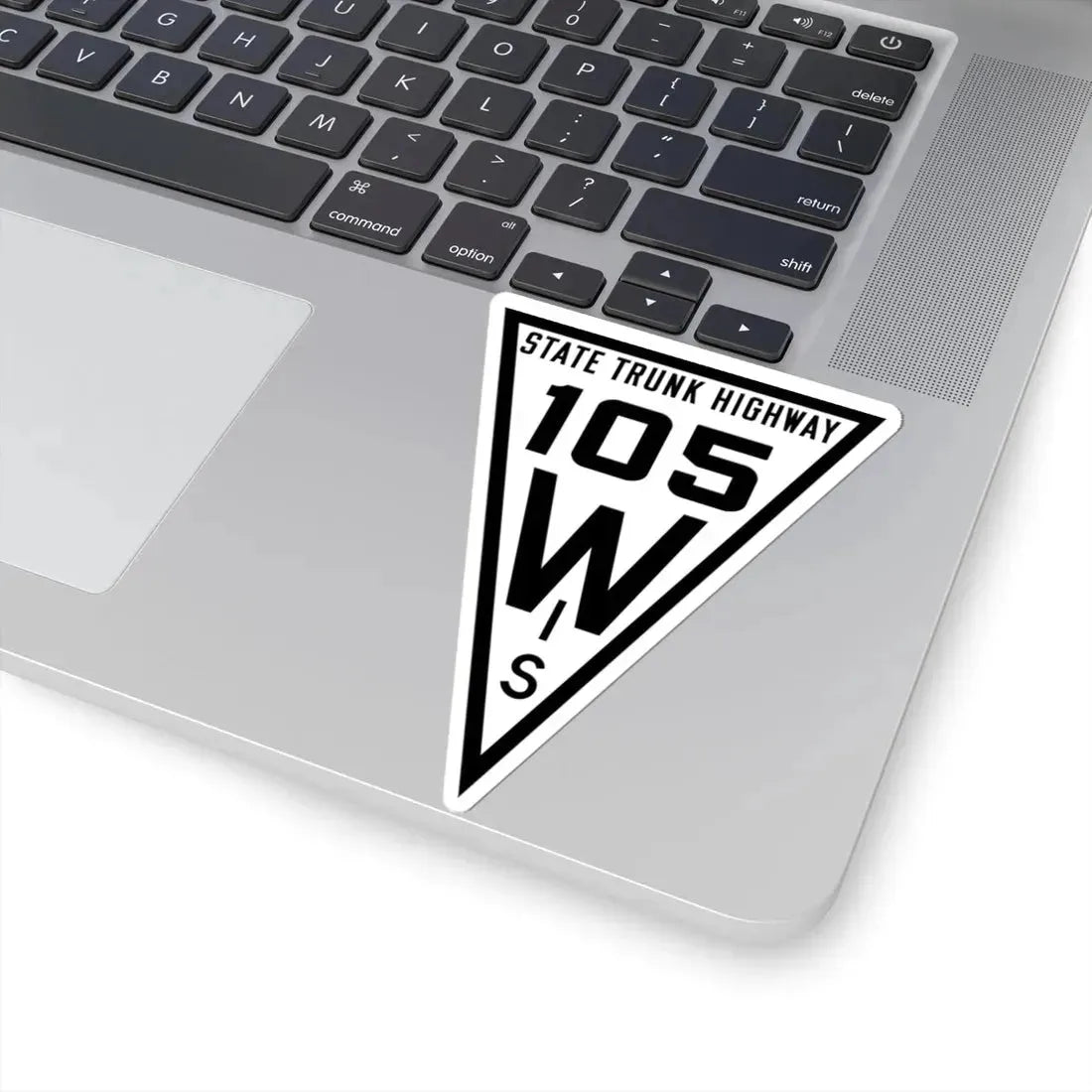 WIS 105 1919 (Wisconsin) (Road Sign) STICKER Vinyl Kiss-Cut Decal - The Sticker Space