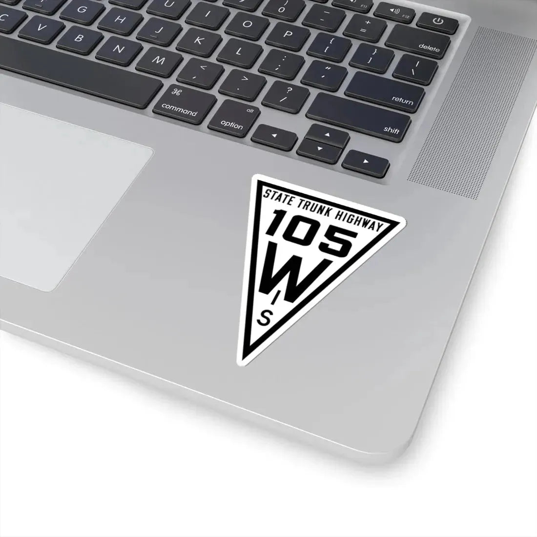 WIS 105 1919 (Wisconsin) (Road Sign) STICKER Vinyl Kiss-Cut Decal - The Sticker Space