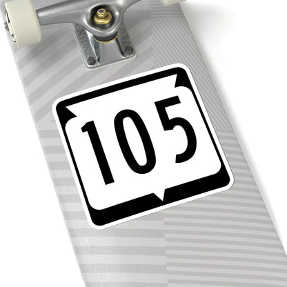 WIS 105 (Wisconsin) (Road Sign) STICKER Vinyl Kiss-Cut Decal - The Sticker Space