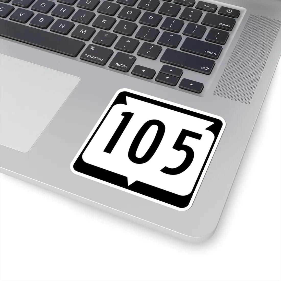 WIS 105 (Wisconsin) (Road Sign) STICKER Vinyl Kiss-Cut Decal - The Sticker Space