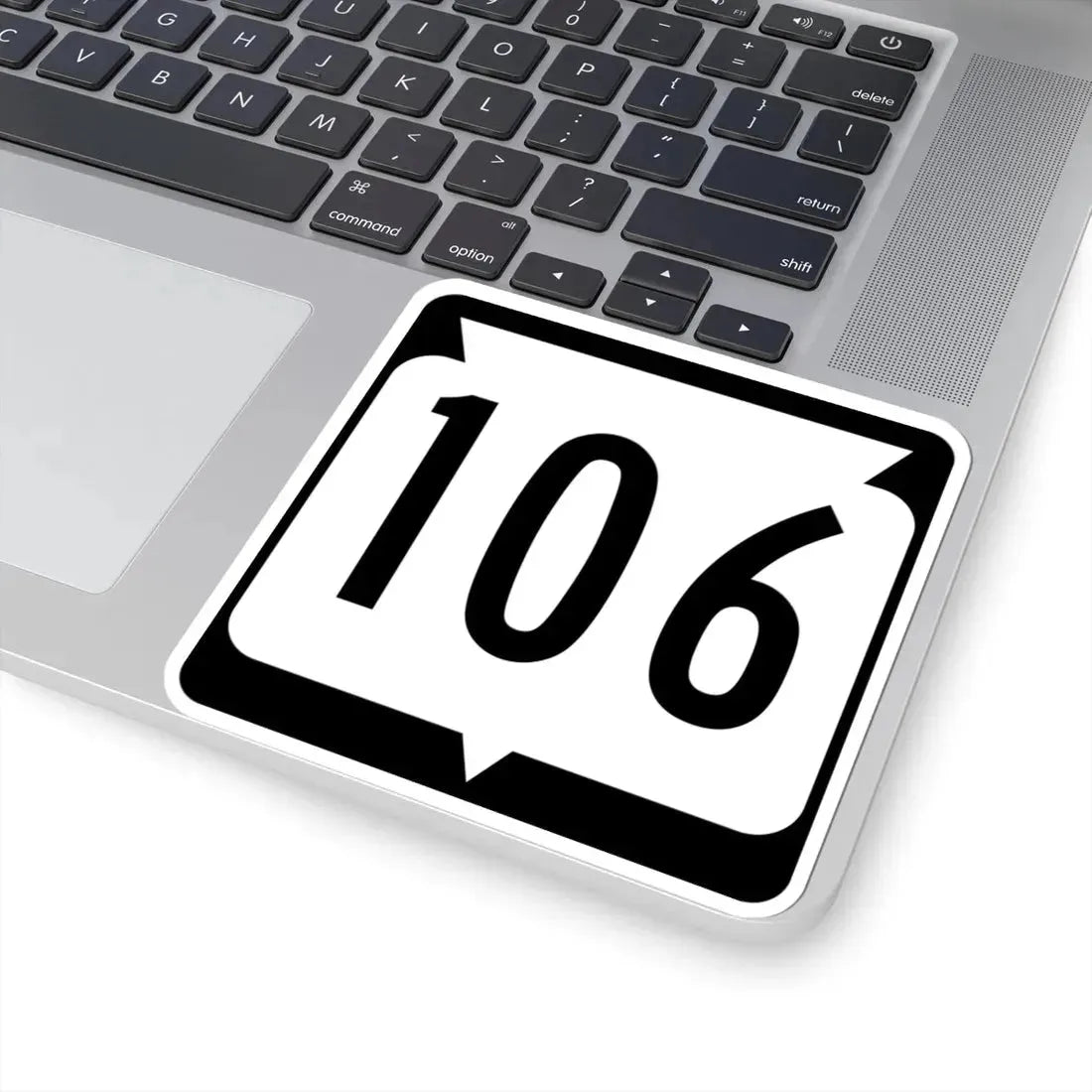 WIS 106 (Wisconsin) (Road Sign) STICKER Vinyl Kiss-Cut Decal - The Sticker Space