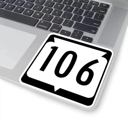 WIS 106 (Wisconsin) (Road Sign) STICKER Vinyl Kiss-Cut Decal - The Sticker Space