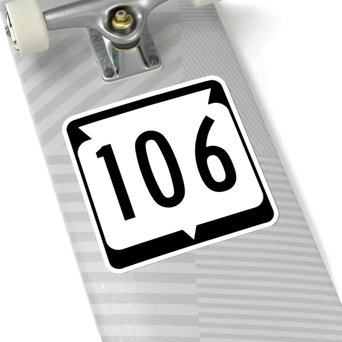 WIS 106 (Wisconsin) (Road Sign) STICKER Vinyl Kiss-Cut Decal - The Sticker Space