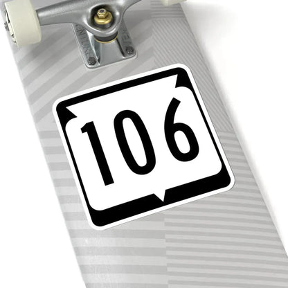 WIS 106 (Wisconsin) (Road Sign) STICKER Vinyl Kiss-Cut Decal - The Sticker Space