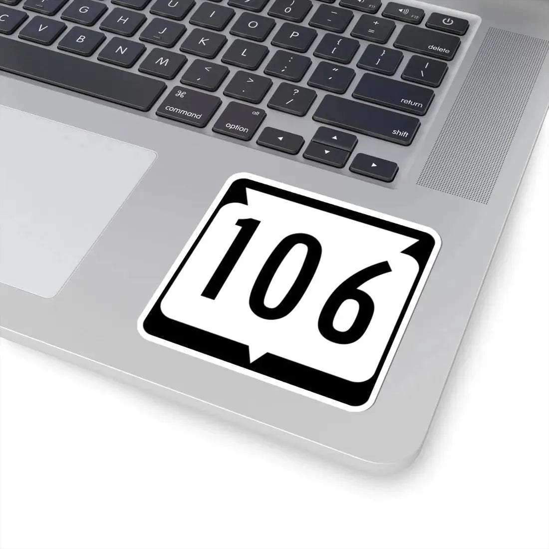 WIS 106 (Wisconsin) (Road Sign) STICKER Vinyl Kiss-Cut Decal - The Sticker Space