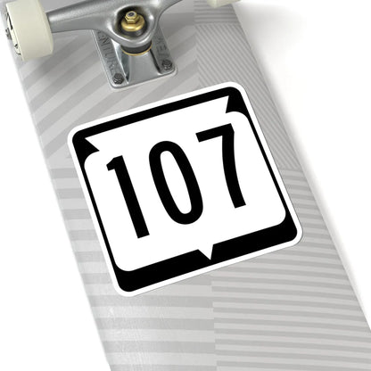 WIS 107 (Wisconsin) (Road Sign) STICKER Vinyl Kiss-Cut Decal - The Sticker Space