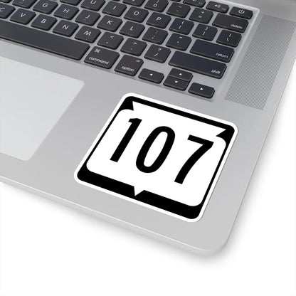 WIS 107 (Wisconsin) (Road Sign) STICKER Vinyl Kiss-Cut Decal - The Sticker Space