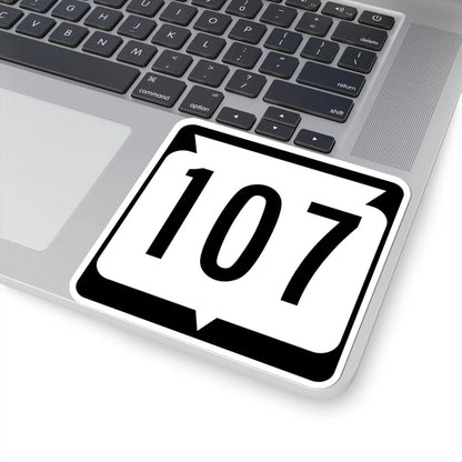 WIS 107 (Wisconsin) (Road Sign) STICKER Vinyl Kiss-Cut Decal - The Sticker Space