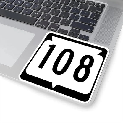 WIS 108 (Wisconsin) (Road Sign) STICKER Vinyl Kiss-Cut Decal - The Sticker Space