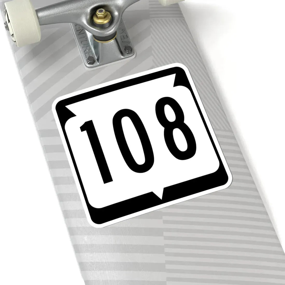 WIS 108 (Wisconsin) (Road Sign) STICKER Vinyl Kiss-Cut Decal - The Sticker Space