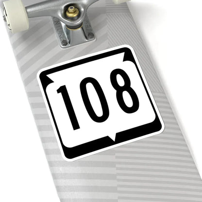 WIS 108 (Wisconsin) (Road Sign) STICKER Vinyl Kiss-Cut Decal - The Sticker Space