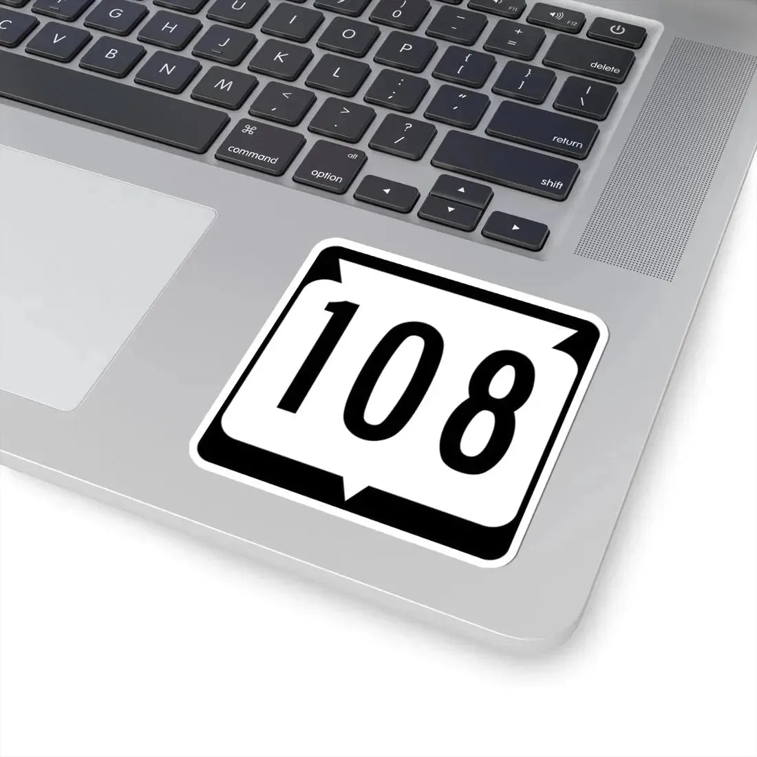 WIS 108 (Wisconsin) (Road Sign) STICKER Vinyl Kiss-Cut Decal - The Sticker Space