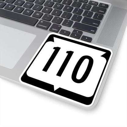 WIS 110 (Wisconsin) (Road Sign) STICKER Vinyl Kiss-Cut Decal - The Sticker Space