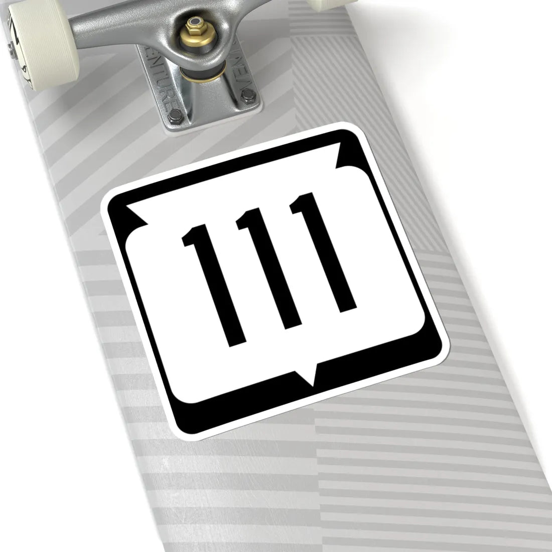 WIS 111 (Wisconsin) (Road Sign) STICKER Vinyl Kiss-Cut Decal - The Sticker Space