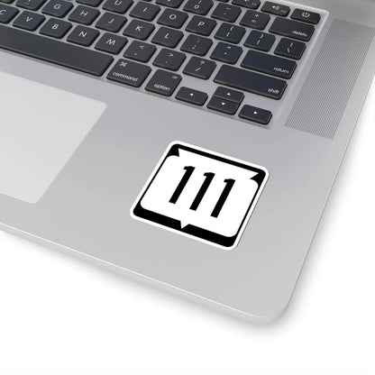 WIS 111 (Wisconsin) (Road Sign) STICKER Vinyl Kiss-Cut Decal - The Sticker Space
