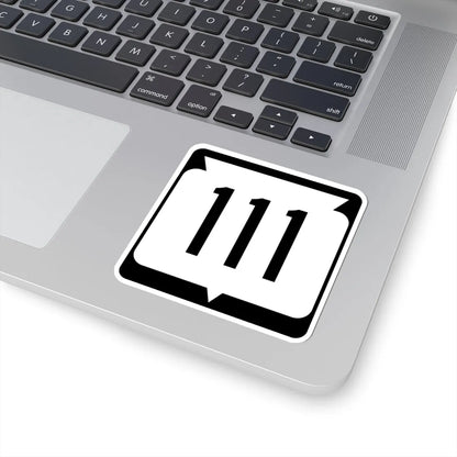WIS 111 (Wisconsin) (Road Sign) STICKER Vinyl Kiss-Cut Decal - The Sticker Space
