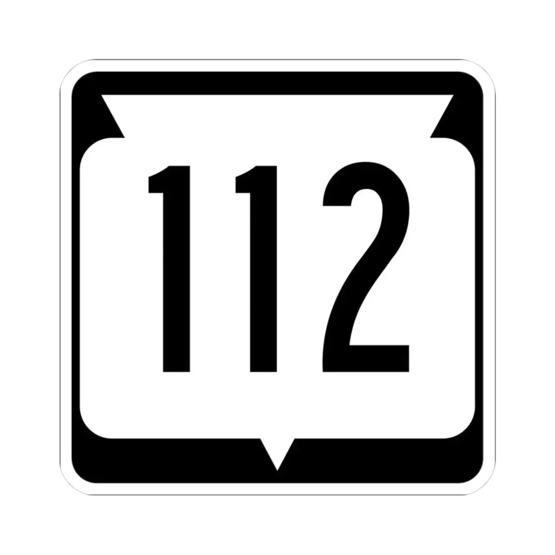 WIS 112 (Wisconsin) (Road Sign) STICKER Vinyl Kiss-Cut Decal - The Sticker Space