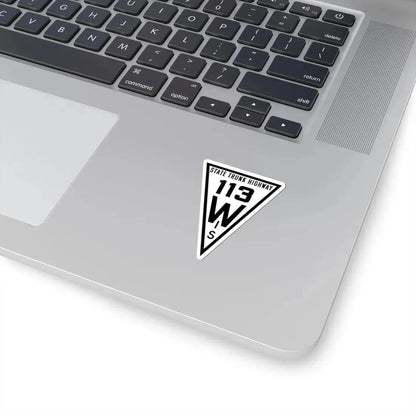 WIS 113 1919 (Wisconsin) (Road Sign) STICKER Vinyl Kiss-Cut Decal - The Sticker Space