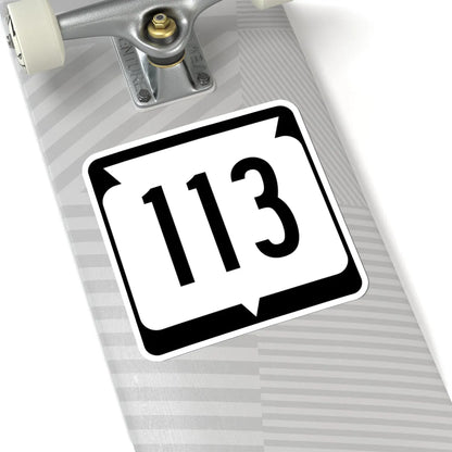 WIS 113 (Wisconsin) (Road Sign) STICKER Vinyl Kiss-Cut Decal - The Sticker Space