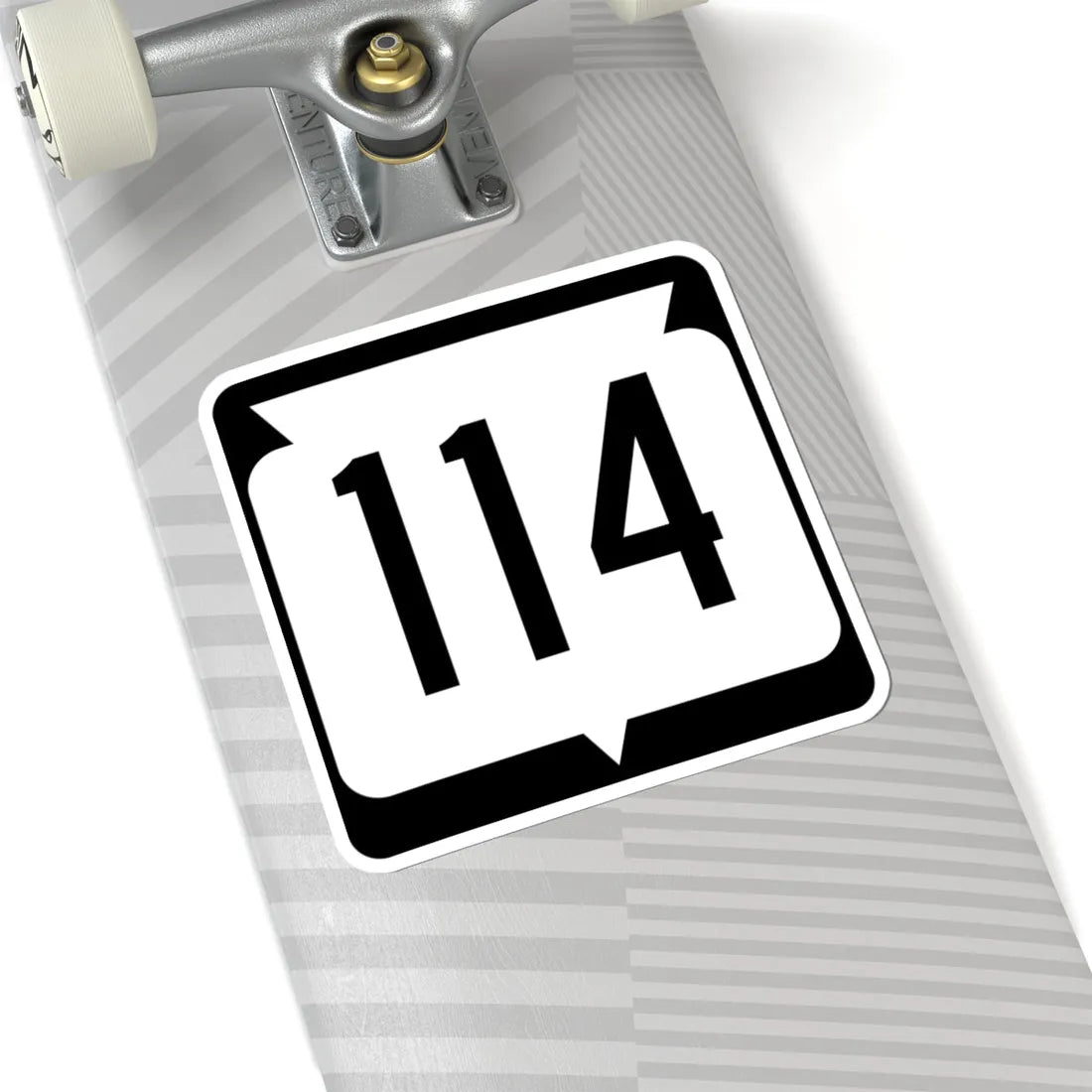 WIS 114 (Wisconsin) (Road Sign) STICKER Vinyl Kiss-Cut Decal - The Sticker Space