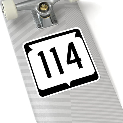 WIS 114 (Wisconsin) (Road Sign) STICKER Vinyl Kiss-Cut Decal - The Sticker Space