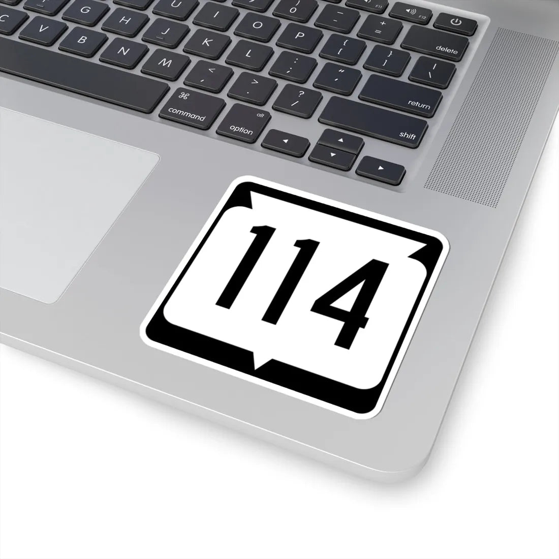 WIS 114 (Wisconsin) (Road Sign) STICKER Vinyl Kiss-Cut Decal - The Sticker Space