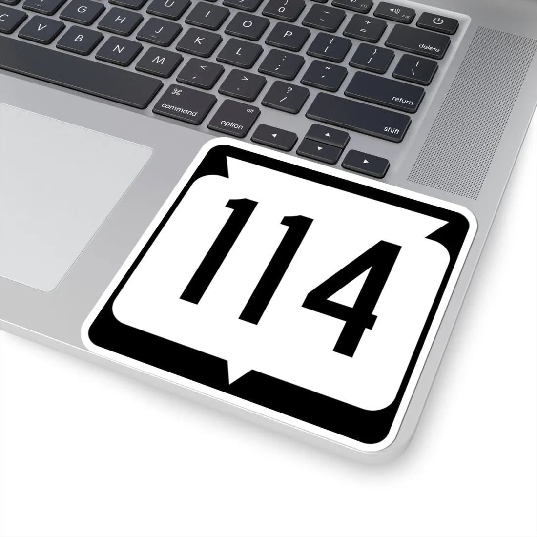 WIS 114 (Wisconsin) (Road Sign) STICKER Vinyl Kiss-Cut Decal - The Sticker Space