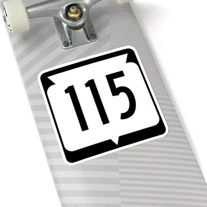 WIS 115 (Wisconsin) (Road Sign) STICKER Vinyl Kiss-Cut Decal - The Sticker Space