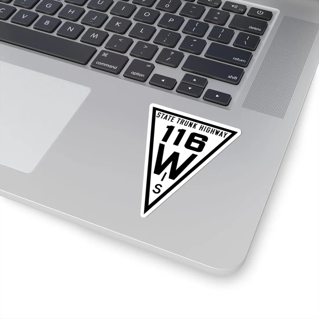 WIS 116 1919 (Wisconsin) (Road Sign) STICKER Vinyl Kiss-Cut Decal - The Sticker Space
