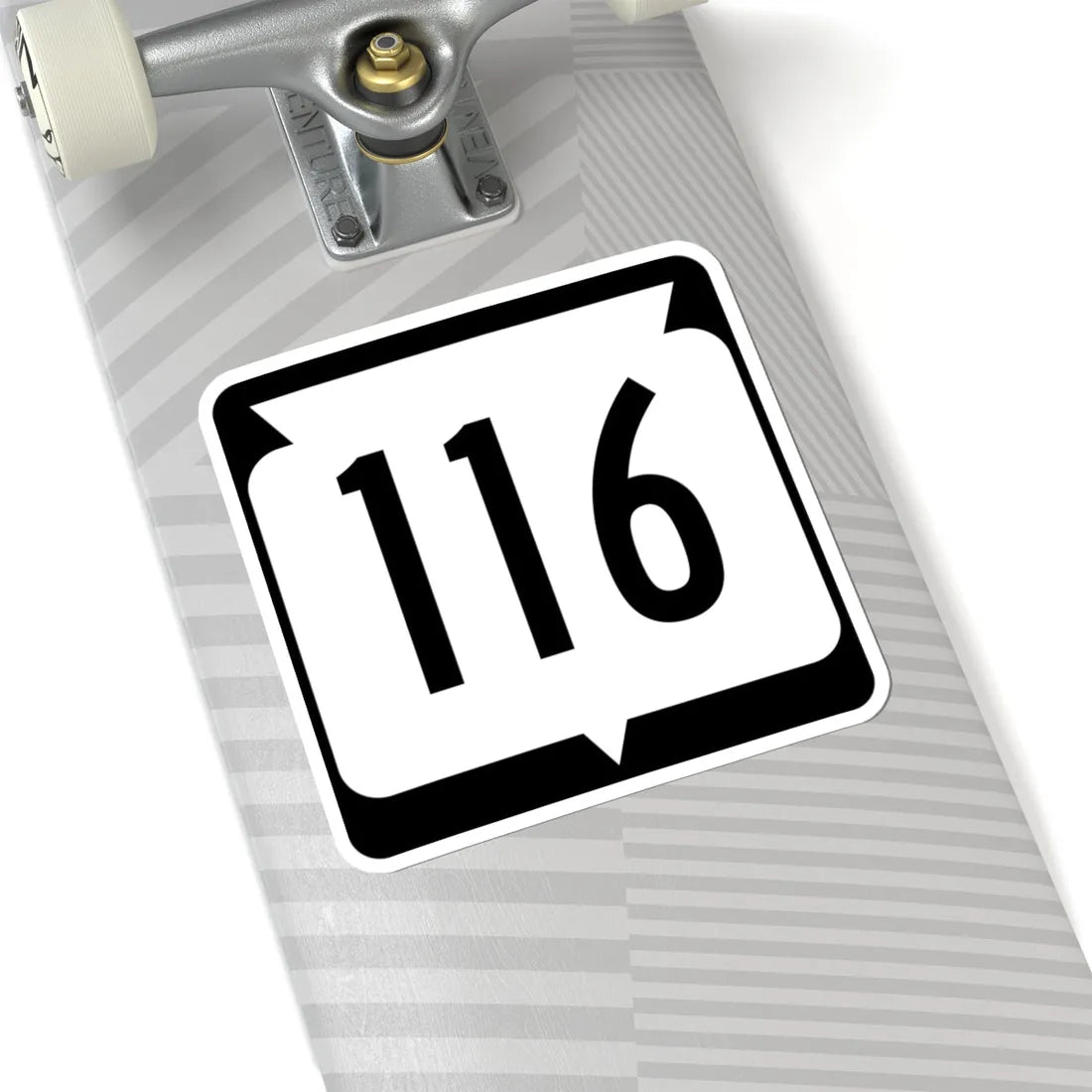 WIS 116 (Wisconsin) (Road Sign) STICKER Vinyl Kiss-Cut Decal - The Sticker Space