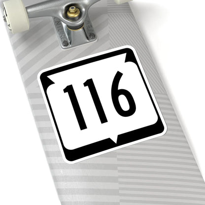 WIS 116 (Wisconsin) (Road Sign) STICKER Vinyl Kiss-Cut Decal - The Sticker Space