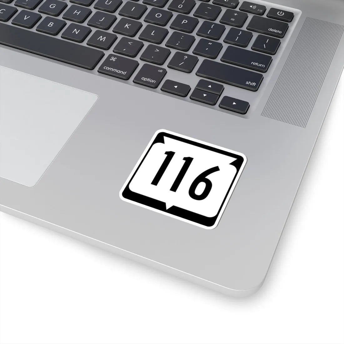 WIS 116 (Wisconsin) (Road Sign) STICKER Vinyl Kiss-Cut Decal - The Sticker Space